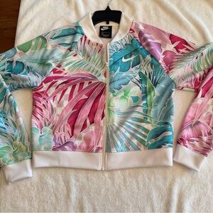 Ladies, Hawaiian print sweat jacket. Nike, size S. Excellent condition.